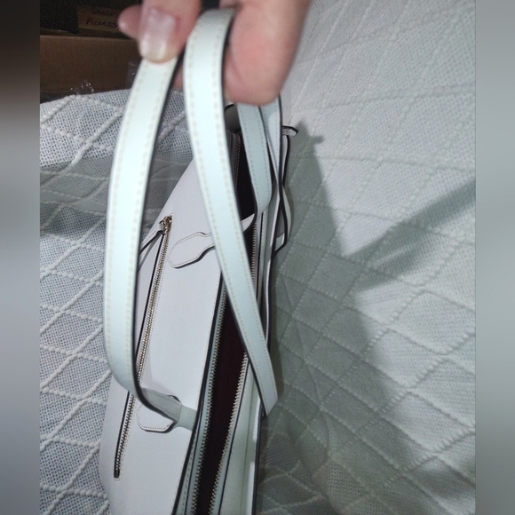 Dooney & Bourke EUC+ Saffiano Collection Large White Leather Shopper Tote Bag - Picture 11 of 16